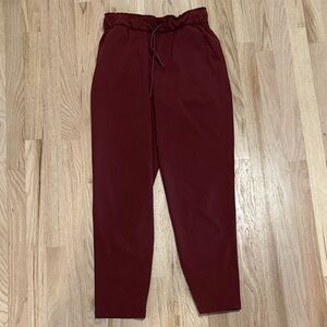 Lululemon Burgundy Jogger Pants